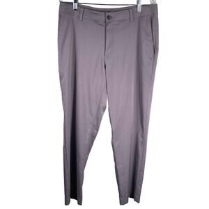 Pro Tour Pants Trousers Men's Size 34x32 Lightweight Gray Poly Golf Pants Sports